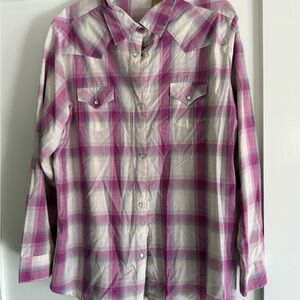 Vintage Womens Wrangler Cowgirl Shirt Xxl 💘